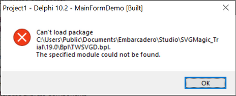 SVGMagic installation error